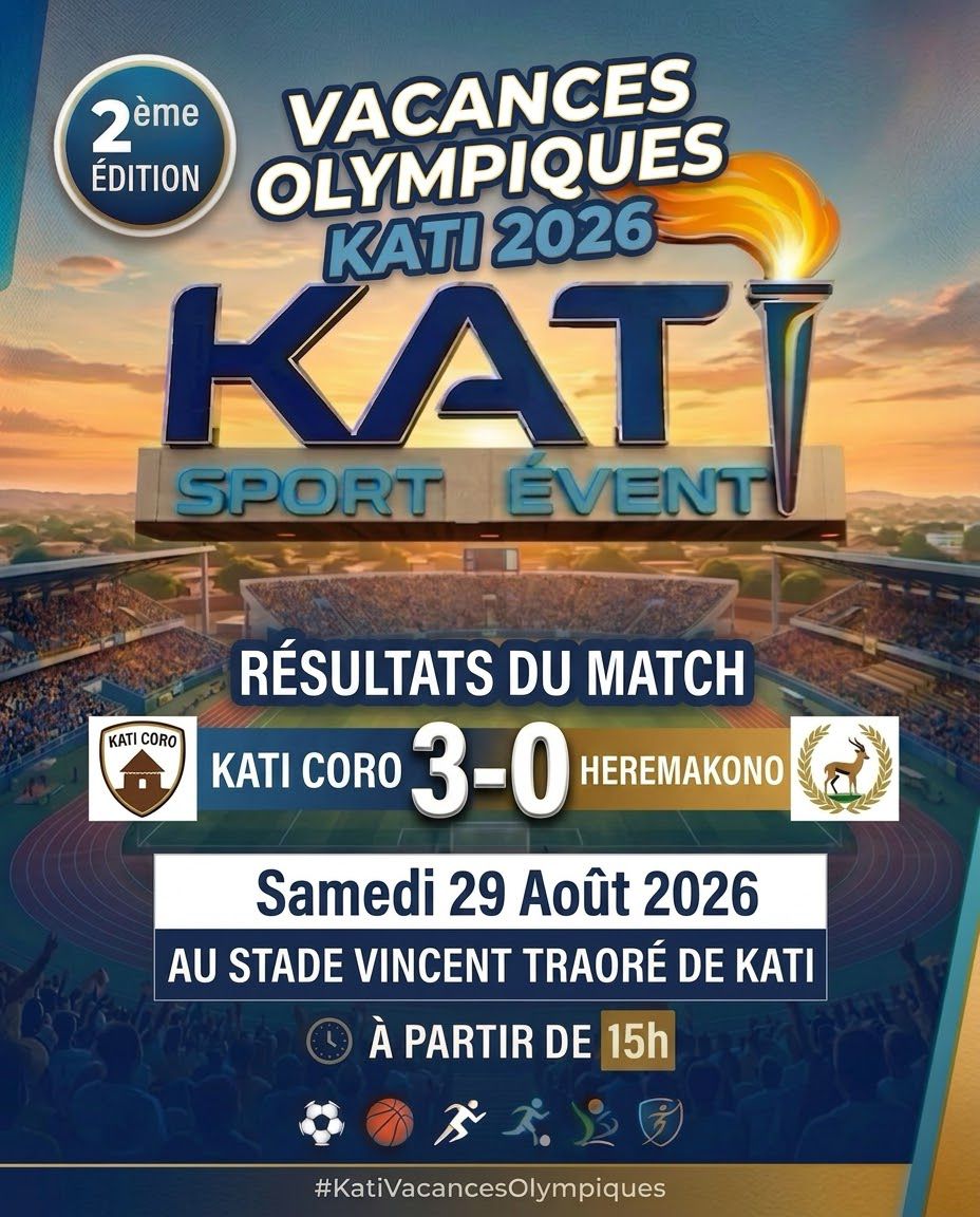 Vacances olympiques football résultats